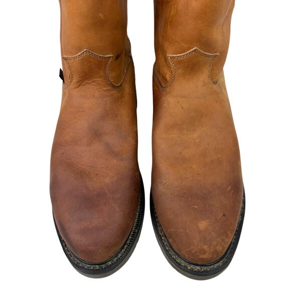Justin Conductor Aged Bark Real Leather Rubber Sole Round Toe Work Boots main image 12